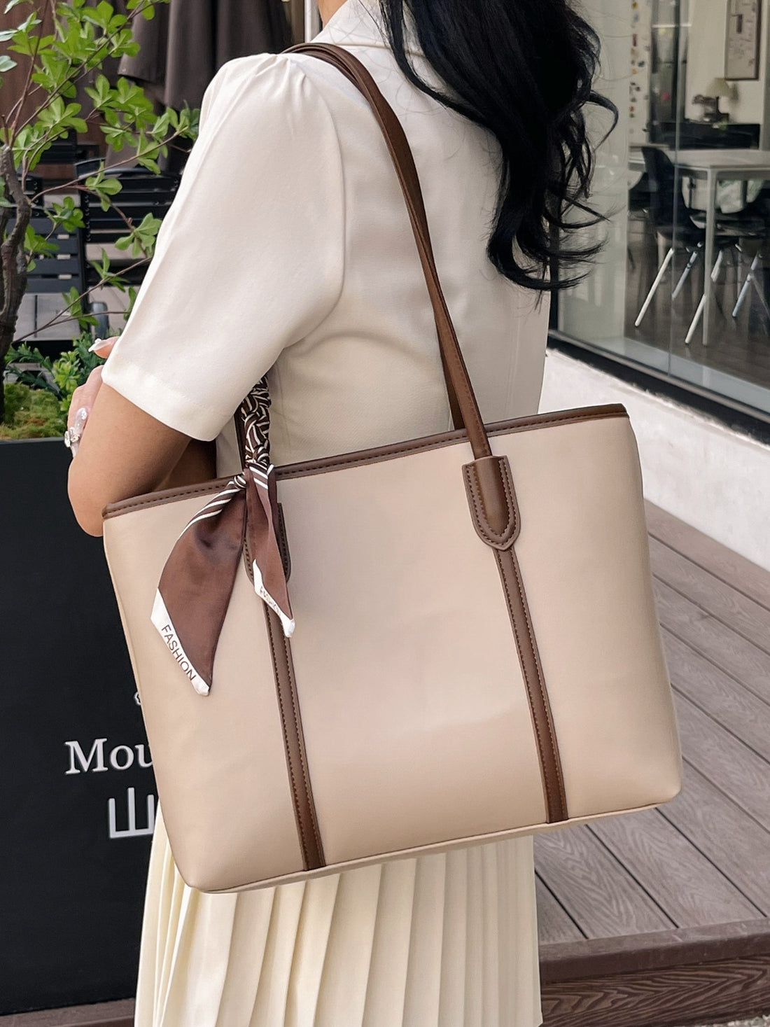 PU Leather Tote Bag 