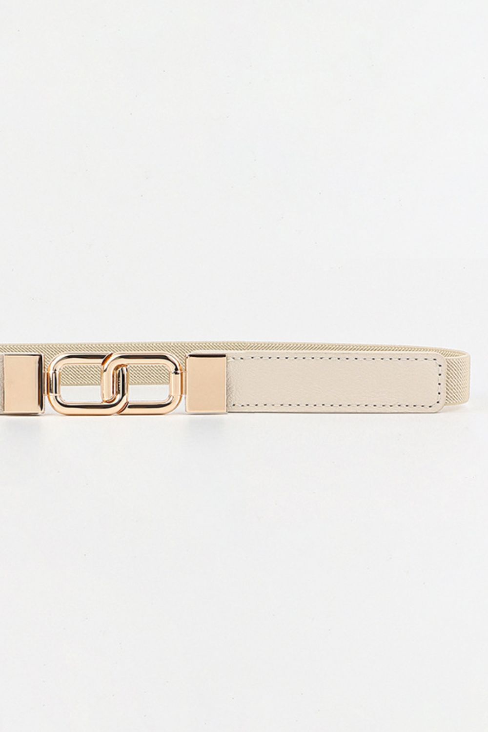 Geometric Double Buckle Elastic Belt 