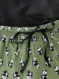 Graphic Tee and Panda Print Shorts Lounge Set Lingerie & Nightwear