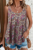 Shiny Scoop Neck Double-Strap Cami 