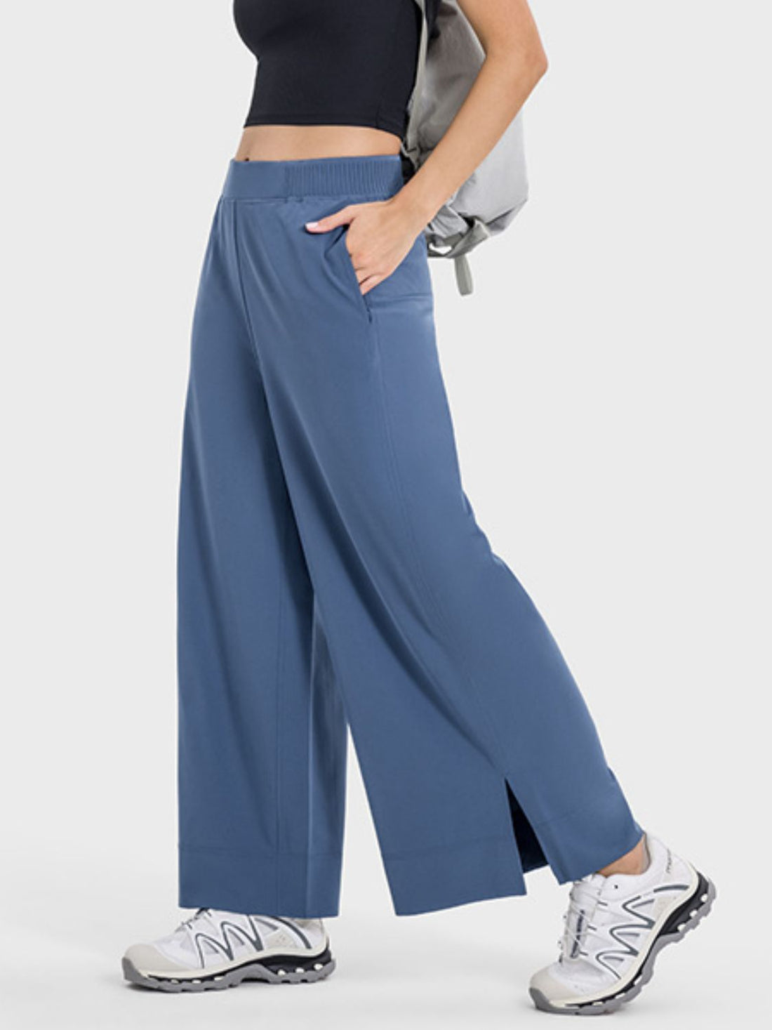 Millennia Slit Wide Leg Active Pants 