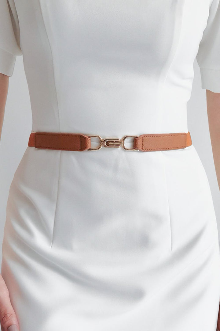 Alloy Buckle Elastic Belt 