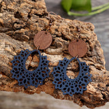 Geometric Cutout Dangle Earrings 