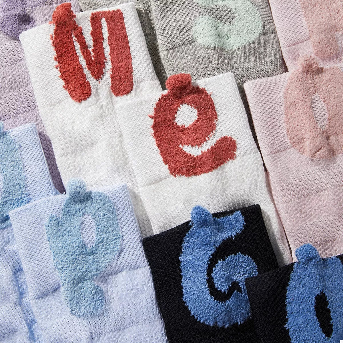 Breathable Letter Crew Socks Lingerie & Nightwear