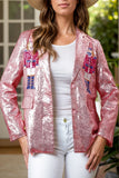 Sequin Nutcracker Long Sleeve Blazer 