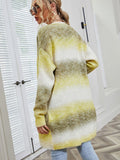 Angel Wings Full Size Pocketed Open Front Gradient Cardigan 