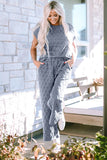 Short Sleeve Top and Pocketed Pants Lounge Set Lingerie & Nightwear