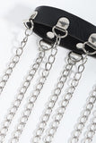Fringed Chain PU Leather Belt 