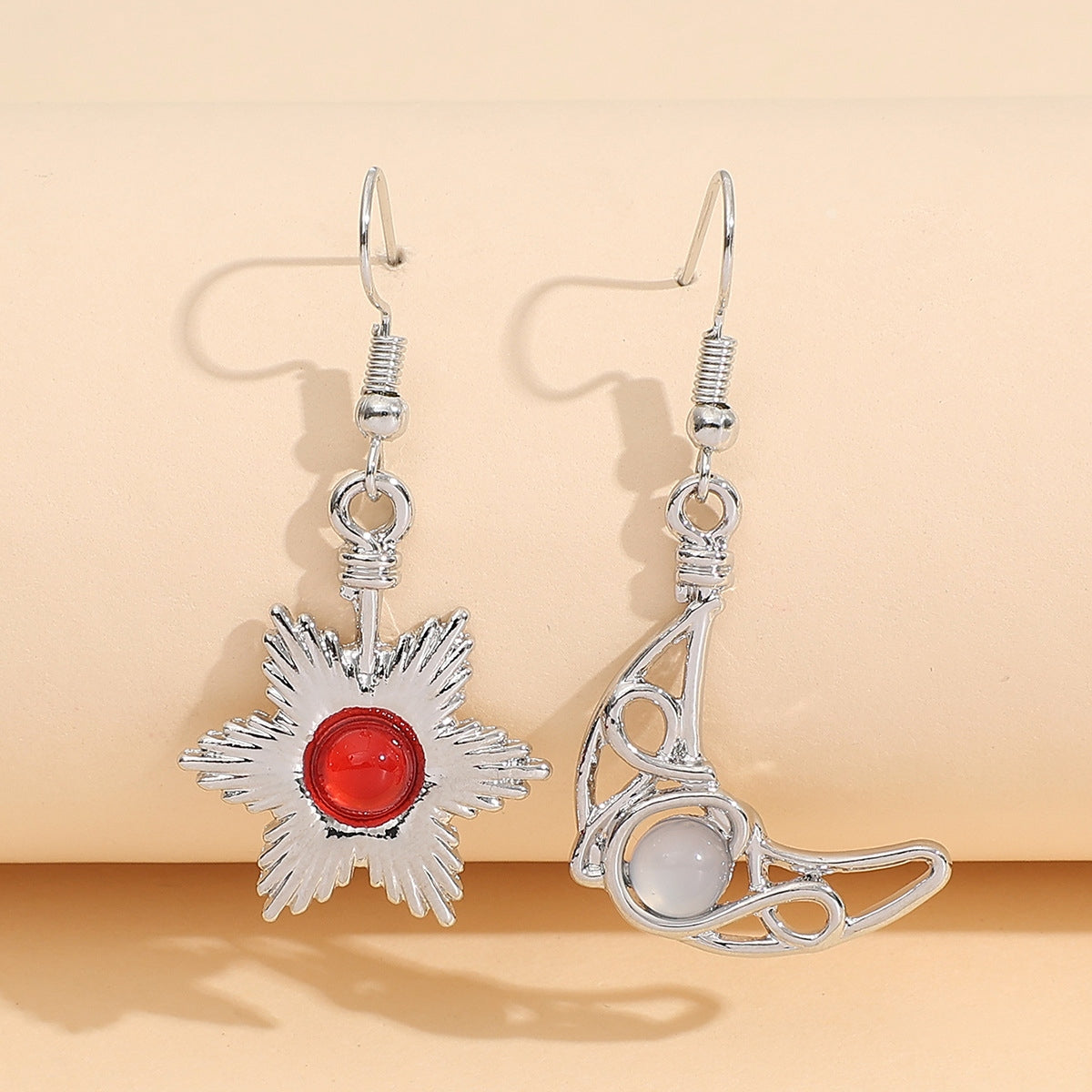 Beaded Alloy Earrings 