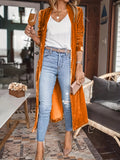 Open Front Long Sleeve Coat 
