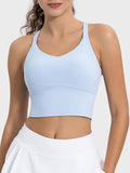 Millennia Crisscross Round Neck Active Tank 