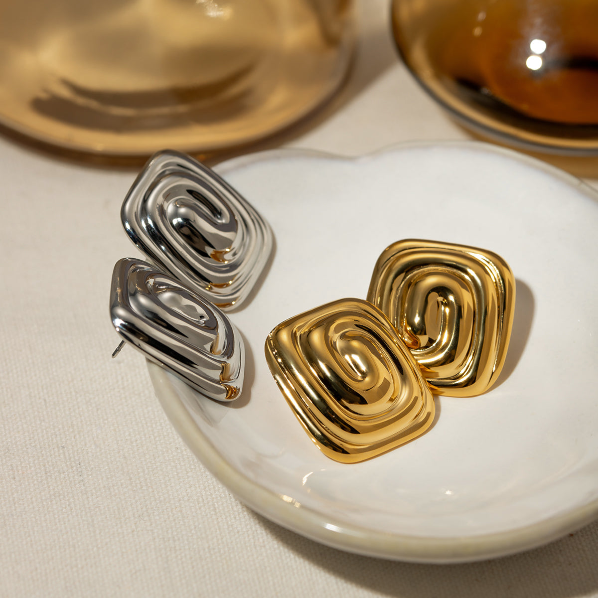 Stainless Steel Stud Earrings 