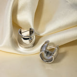 Stainless Steel C-Hoop Earrings 