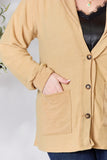 Heimish Full Size Button Up Long Sleeve Cardigan 