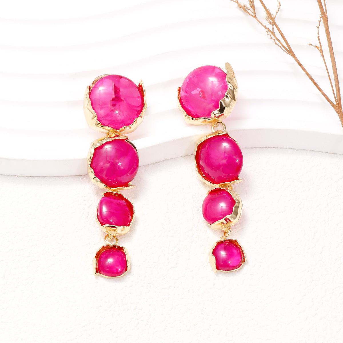 Alloy & Rhinestone Earrings 