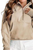 Half Zip Long Sleeve Sweatshirt 
