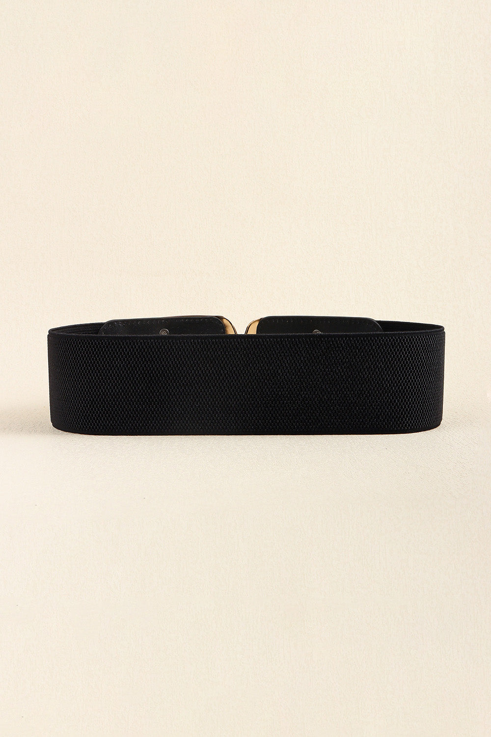Zinc Alloy Buckle Elastic Wide Belt 