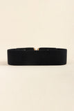 Zinc Alloy Buckle Elastic Wide Belt 