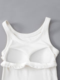 Round Neck Tank with Bra 