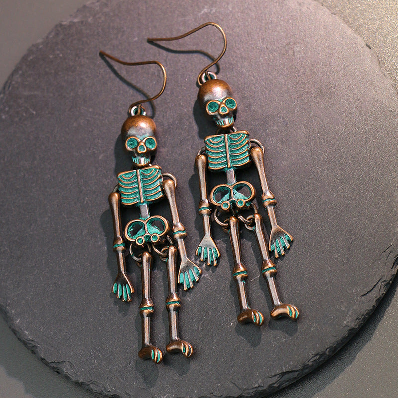 Skeleton Alloy Earrings 