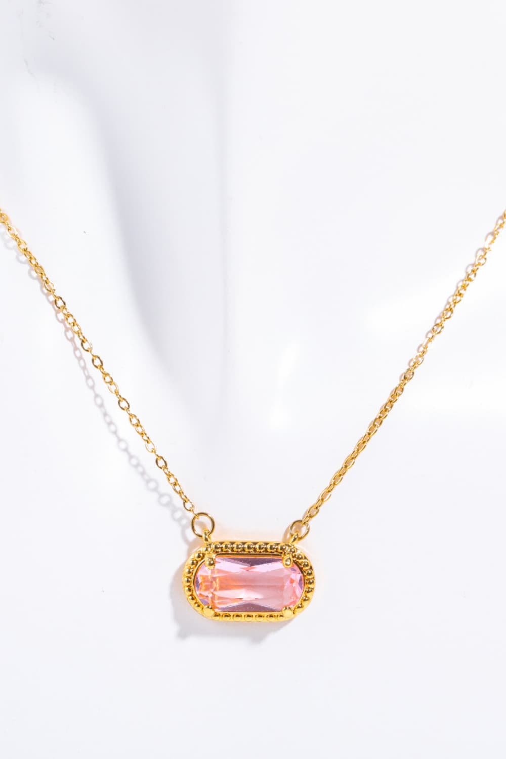 Copper 14K Gold-Plated Pendant Necklace 