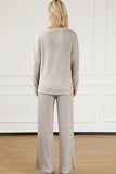Ribbed V-Neck Top and Pants Lounge Set Lingerie & Nightwear