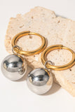 18K Gold-Plated Copper Ball Drop Earrings 