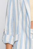 Love Tree Linen Woven Striped Blazer 