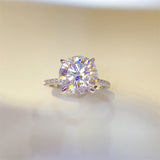 5 Carat Moissanite 925 Sterling Silver Ring 
