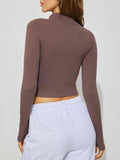 Zip Up Long Sleeve Active Outerwear 