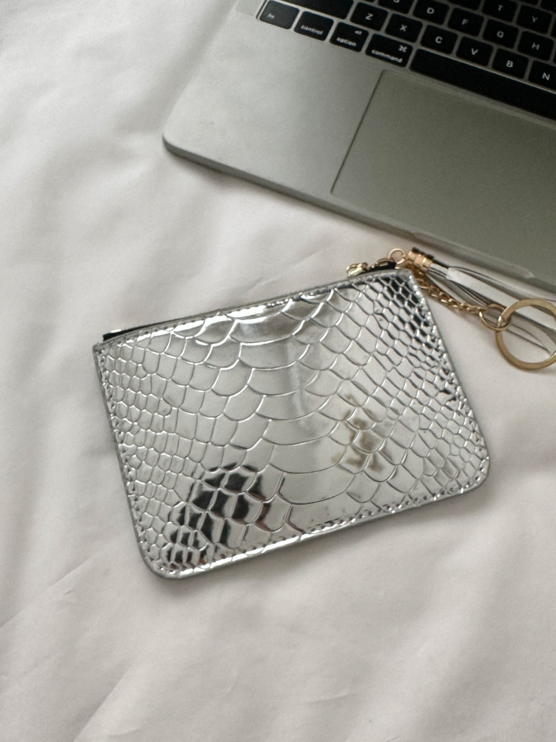 PU Leather Tassel Trim Card Case 