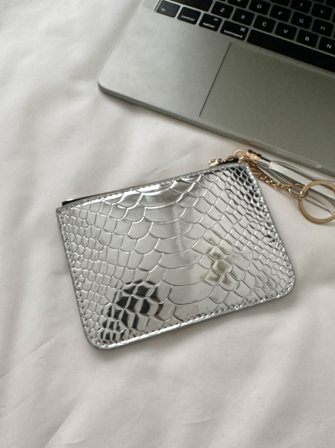 PU Leather Tassel Trim Card Case 