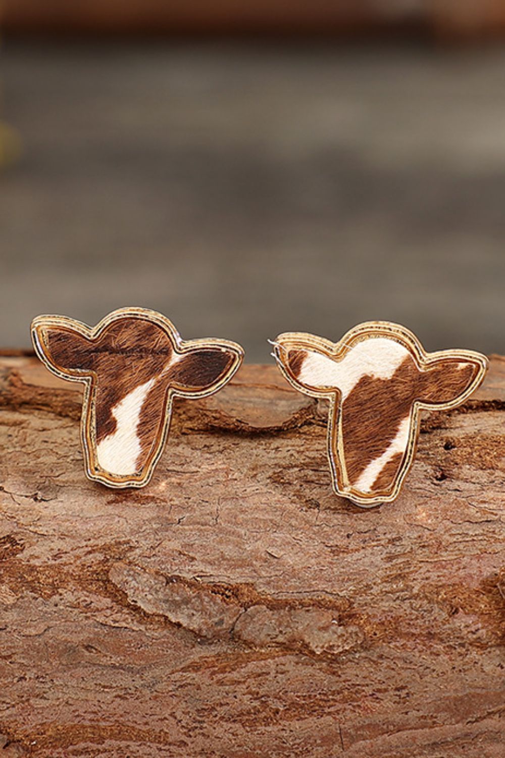 Bull Head Alloy Stud Earrings 