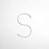 925 Sterling Silver Inlaid Zircon Bracelet 