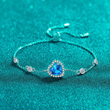 1 Carat Moissanite 925 Sterling Silver Bracelet 