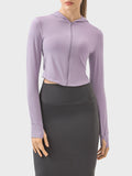 Millennia Zip Up Hooded Long Sleeve Active Outerwear 