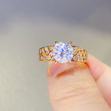 1.5 Carat 925 Sterling Silver Moissanite Ring 