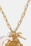 Constellation and Moon Pendant Copper Necklace 