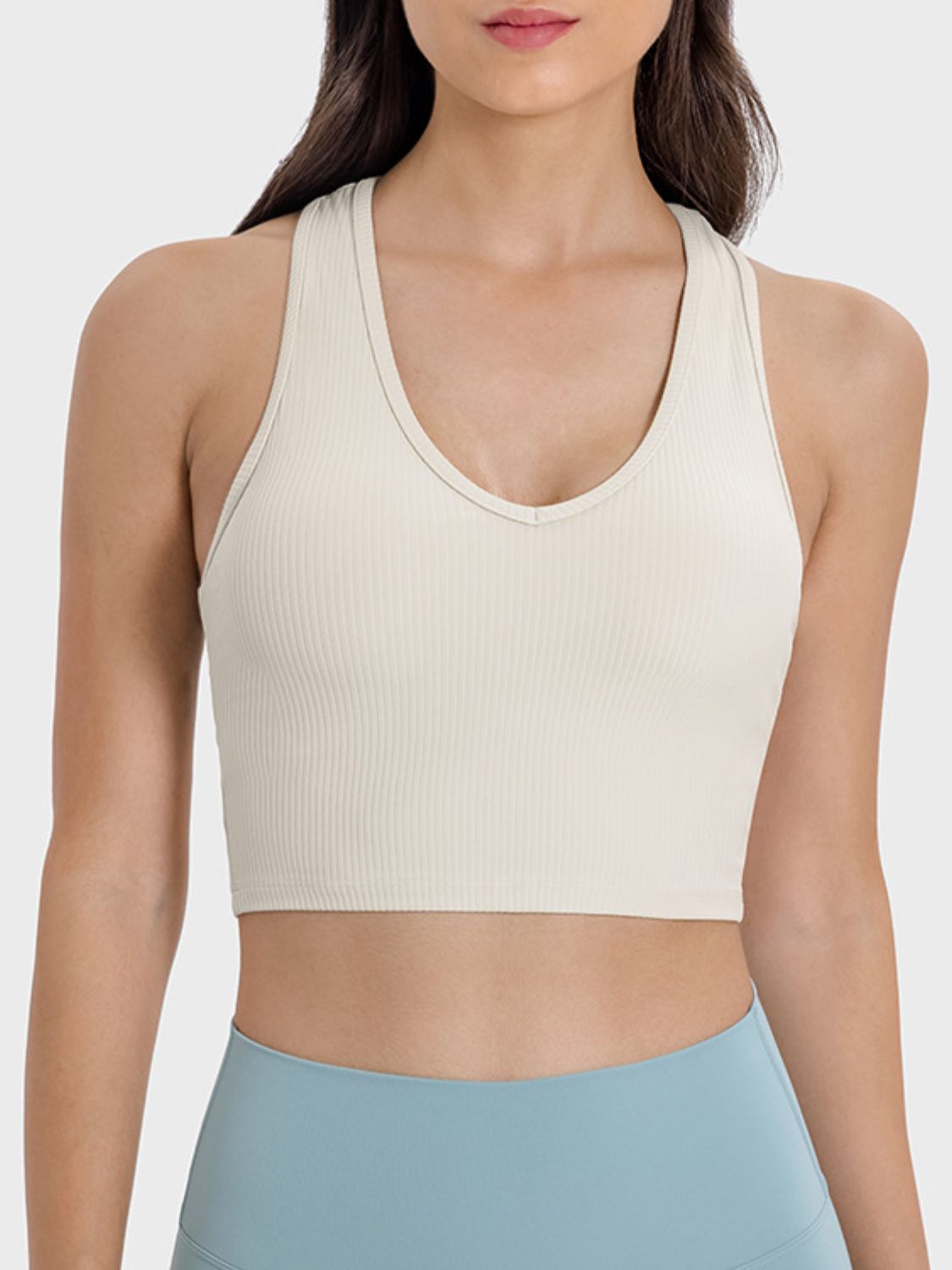 Millennia Scoop Neck Wide Strap Active Tank 