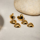Stainless Steel Heart Earrings 