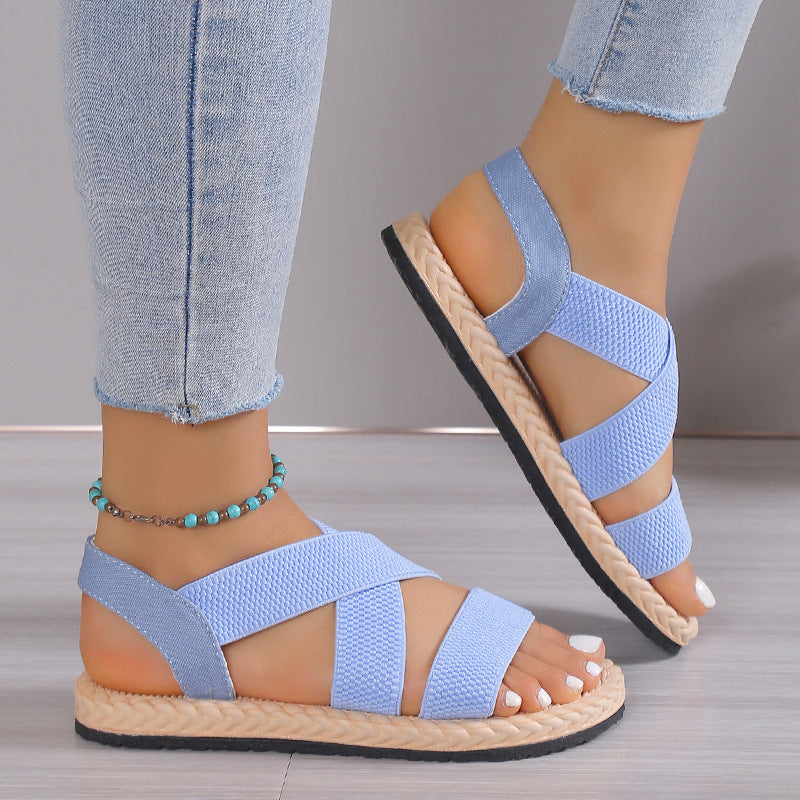 Open Toe Flats Sandals 