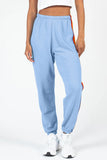 Contrast Striped Elastic Waist Active Pants 