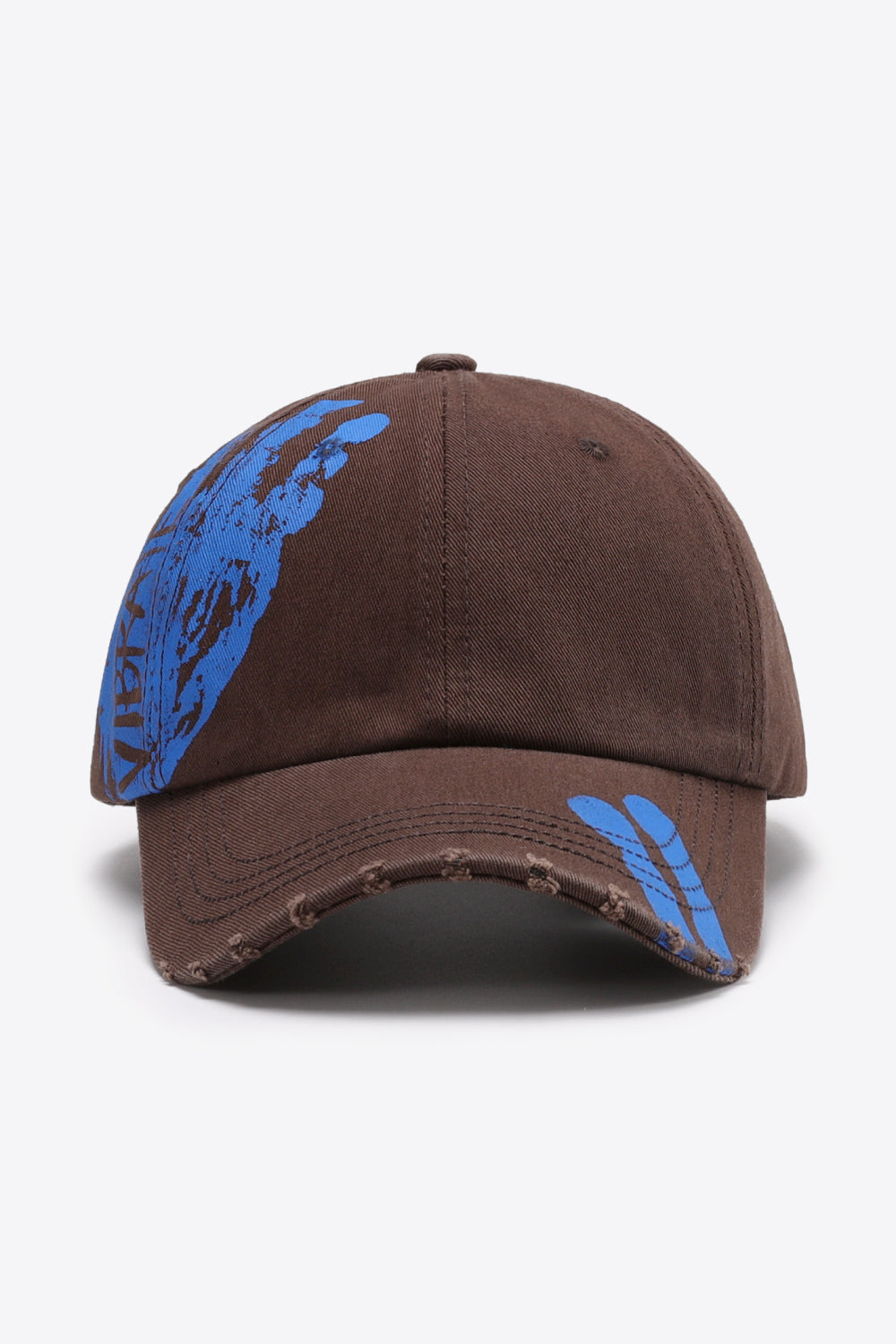 VIBRA Graphic Distressed Adjustable Baseball Cap 