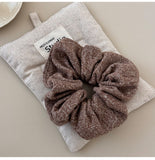 3-Piece Ruched Heathered Elastic Hair Scrunchy 