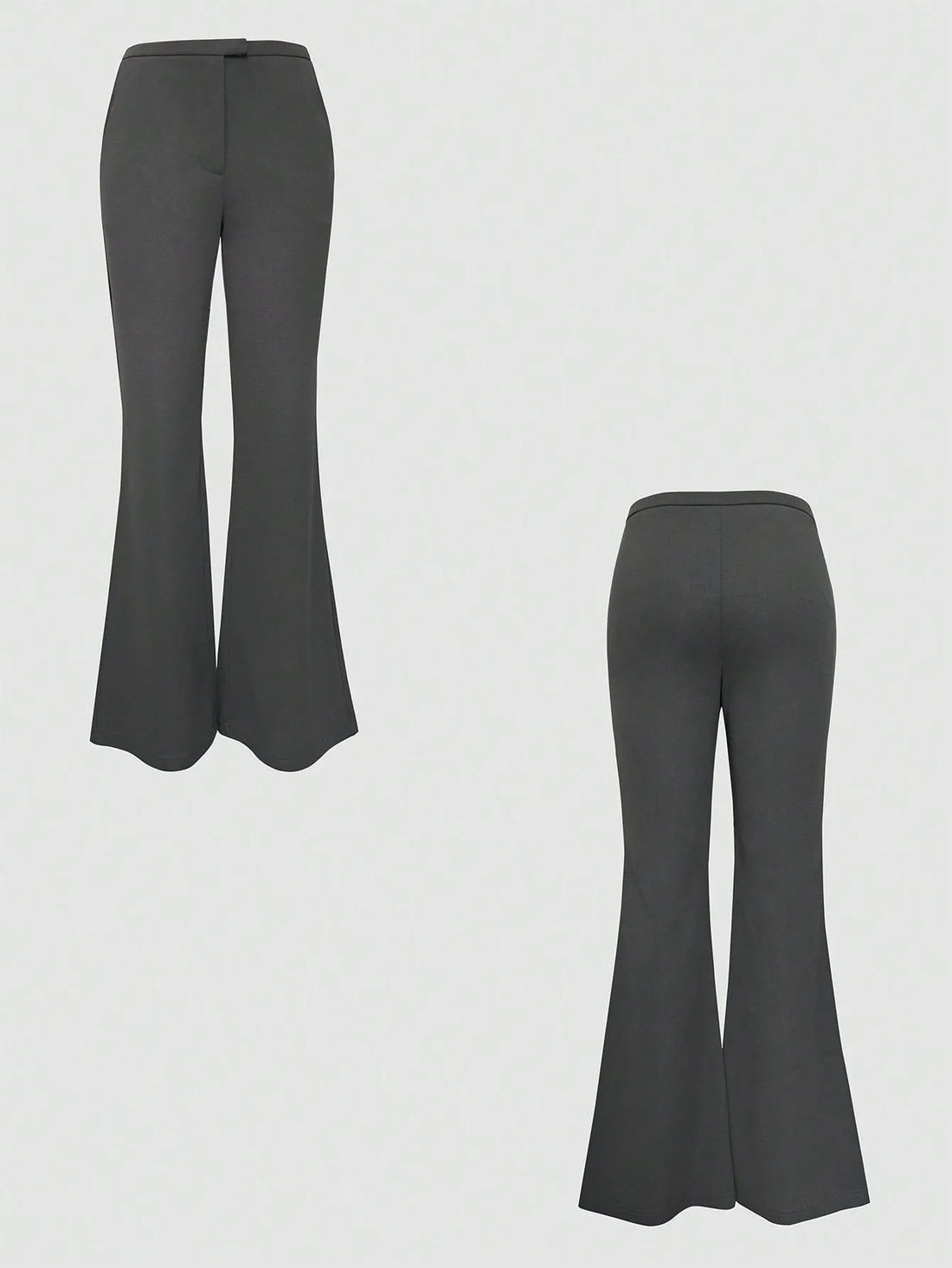 High Waist Flare Leg Trousers 