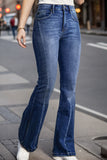 Plus Size High Waist Flare Jeans 