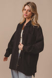 BiBi Button Up Washed Jacket with Pockets 