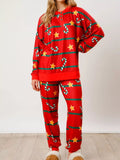 Christmas Long Sleeve Top and Pants Lounge Set Lingerie & Nightwear