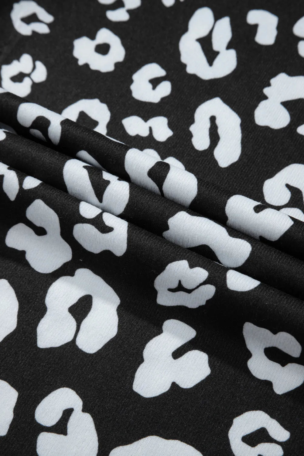 Plus Size Leopard Elastic Waist Pants 