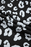 Plus Size Leopard Elastic Waist Pants 